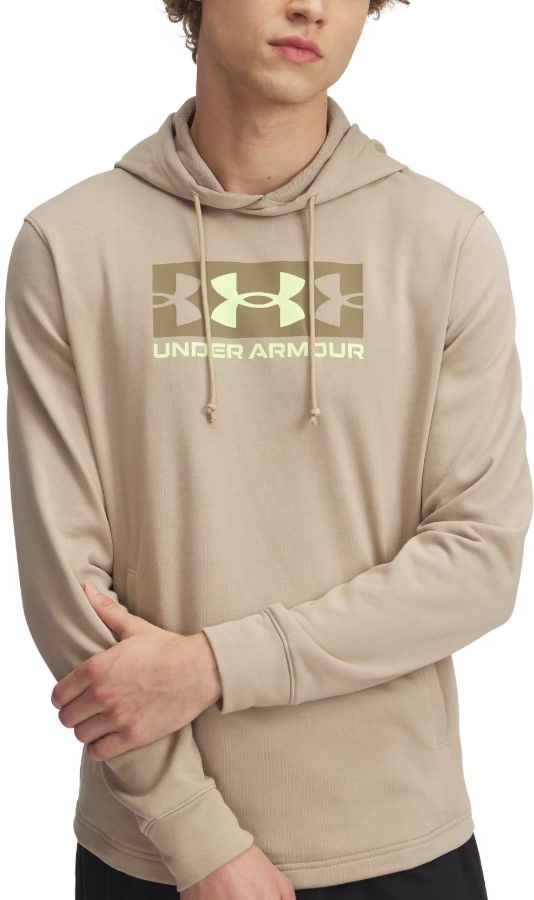 Mikina Under Armour Rival Terry Logo Pullover Hoodie Béžová | 1390141-299