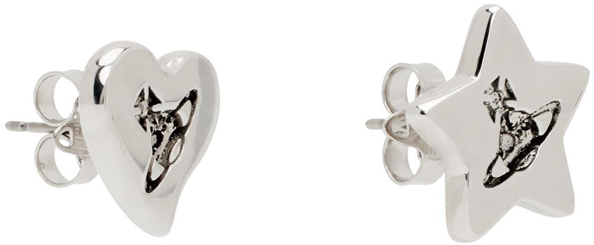 Náušnice Vivienne Westwood Priscilla Heart And Star Earrings Metalická | 6201033B-02P157-FJ, 1