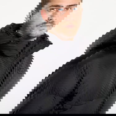 Prešívaná bunda Emporio Armani Hooded Puffer Mountain Polar Jacket Big Logo Čierna | 7M000694AF15956UC001, 1