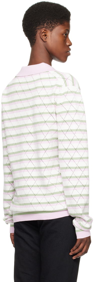 Sveter We11done We11done Striped Knit Polo Shirt Rôznofarebný | WD-KT0-24-639-U-LP, 2