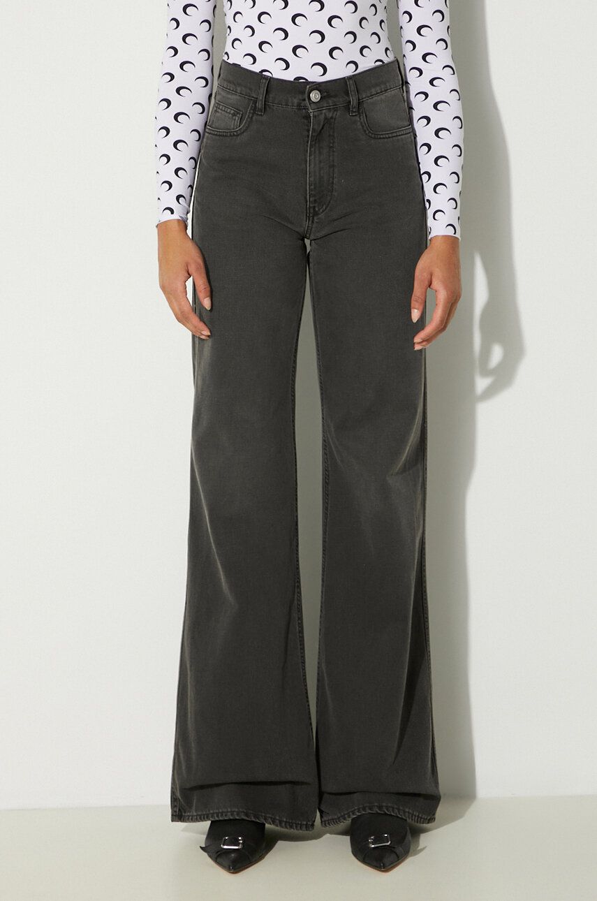 Džínsy Coperni Wide Leg High-Waisted Denim Pants Šedá | COPP95F2004, 0