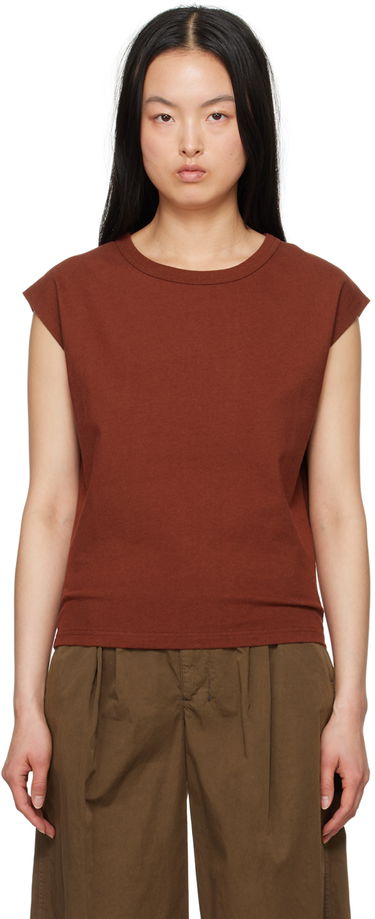 Tielko LEMAIRE LEMAIRE Cap Sleeve T-Shirt Červená | TO1167 LJ1010, 0