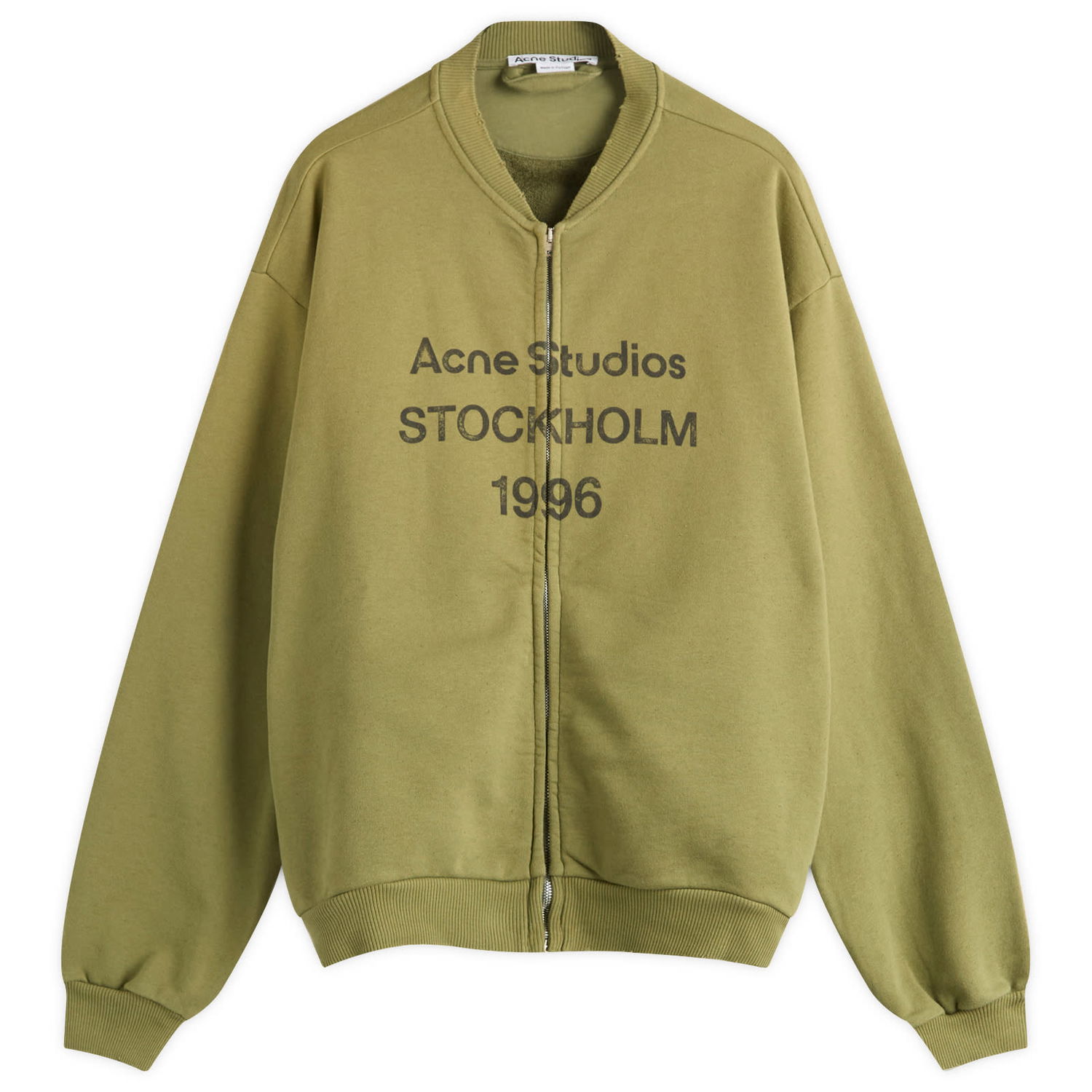 Bomber bunda Acne Studios Men's Fiah U Zip 1996 Bomber Jacket, Size Small Zelené | CI0189-AB7, 0