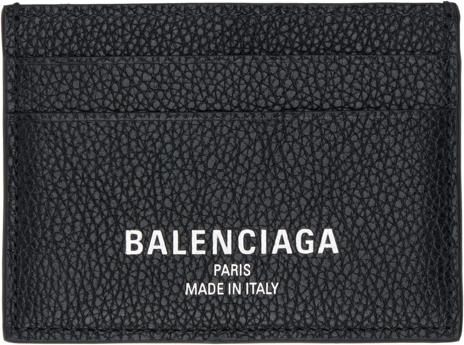 Peňaženka Balenciaga Textured Leather Card Holder Čierna | 806637 2ABDD, 0