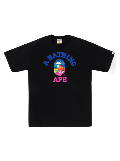 Tričko BAPE Sunset Beach Tee Čierna | 1J30-110-068