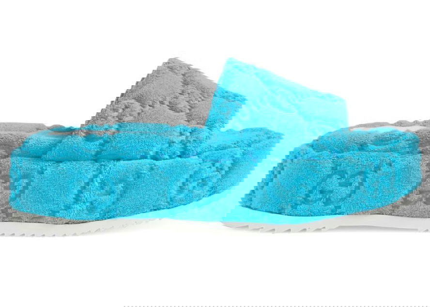 Tenisky a topánky Gucci GG Platform Sandal Blue Tyrkysová | 700599 U2O00 4917, 0