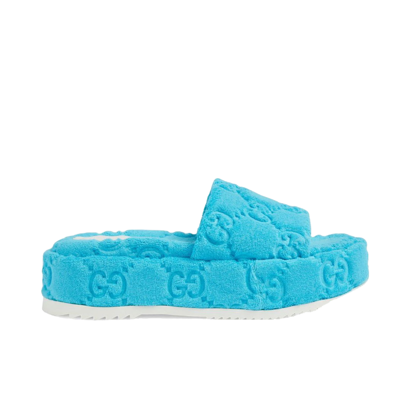 Tenisky a topánky Gucci GG Platform Sandal Blue Tyrkysová | 700599 U2O00 4917