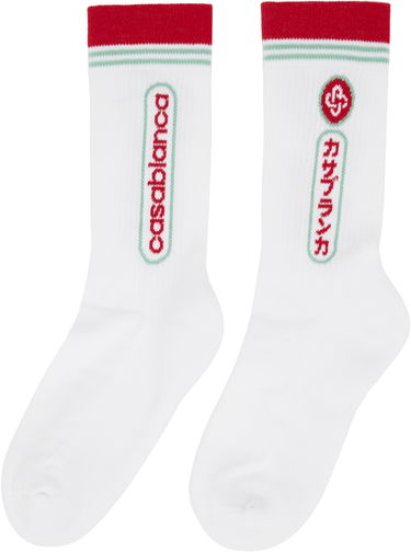 Ponožky Casablanca Casablanca Fuji Dream Socks Biela | APF25-ACC-010-01, 2