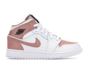 Tenisky a topánky Jordan Air Jordan 1 Mid 'White Rose Gold' (GS) Ružová | 555112-190, 0