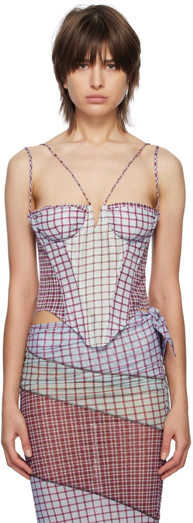 Šaty Miaou Miaou Hannah Jewett Apex Corset Top Fialová | 7046TAFBRS, 0