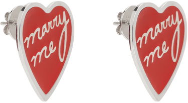 Náušnice Chopova Lowena Chopova Lowena 'Marry Me' Heart Earrings Červená | W6344, 1
