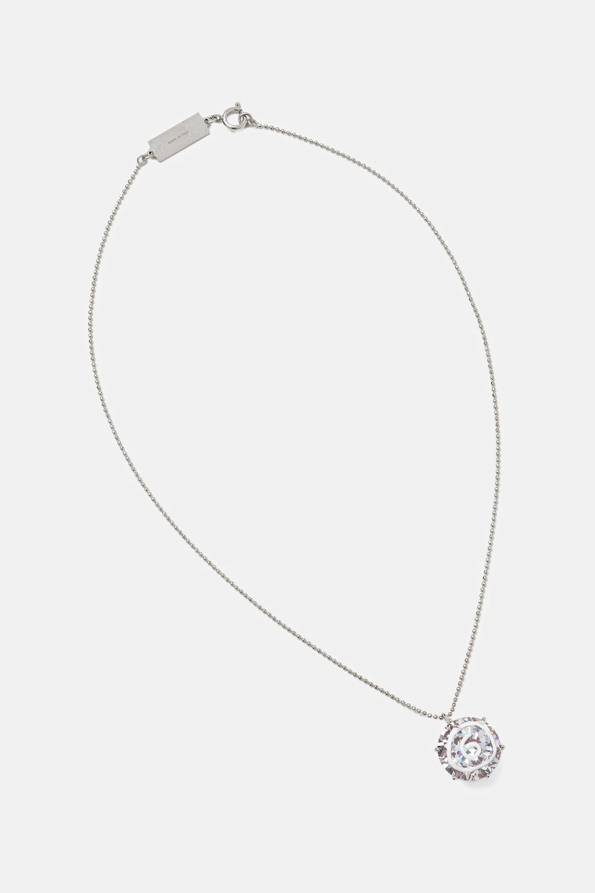 Náhrdelník Maison Margiela Crystal Pendant Ball Chain Necklace Metalická | SM7UU0080.P8372.971, 0