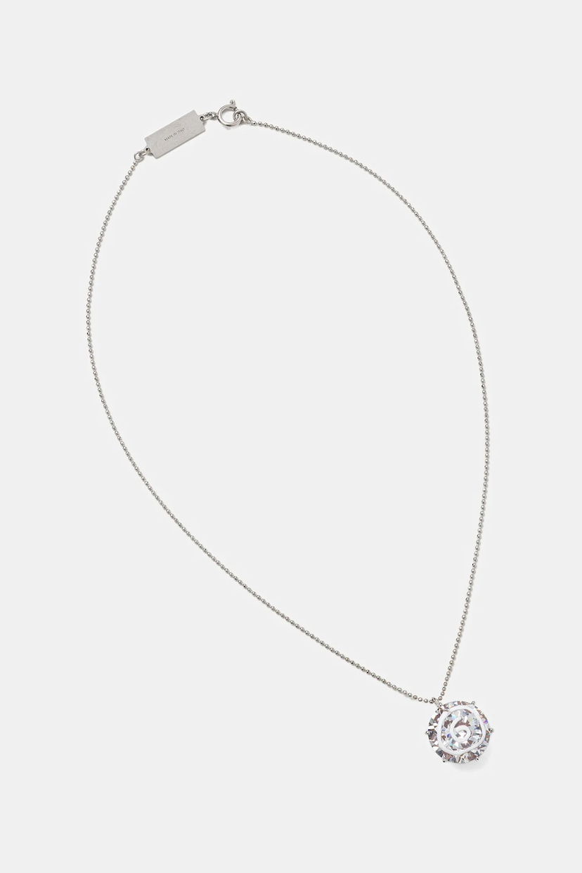 Náhrdelník Maison Margiela Crystal Pendant Ball Chain Necklace Metalická | SM7UU0080.P8372.971