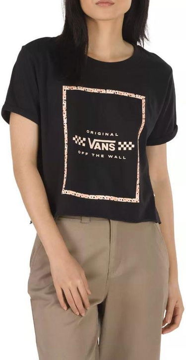 Tričko Vans WM LEILA TEE T-Shirt Čierna | vn0a4cwxblk1, 0