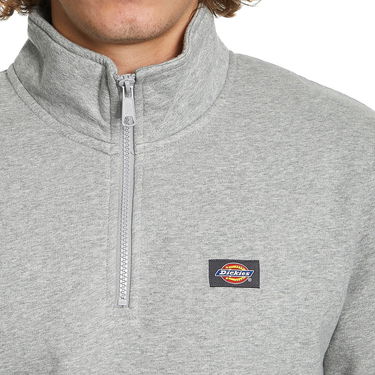 Mikina Dickies Oakport Quarter Zip Sweater Šedá | DK0A4XD4GYM1, 2
