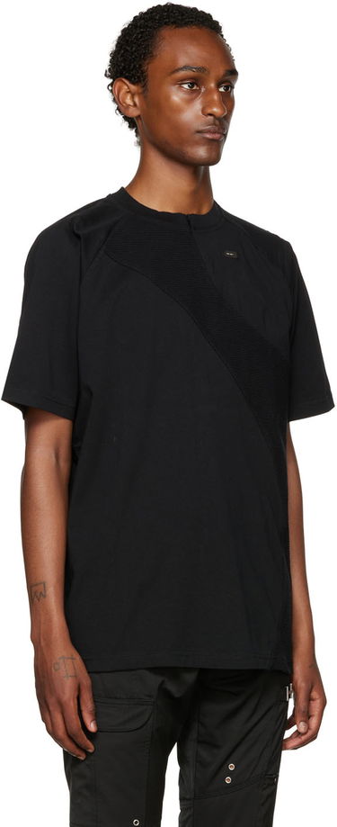 Tričko HELIOT EMIL Paneled T-Shirt Čierna | HE_M_09_031_C01_BLK01, 2