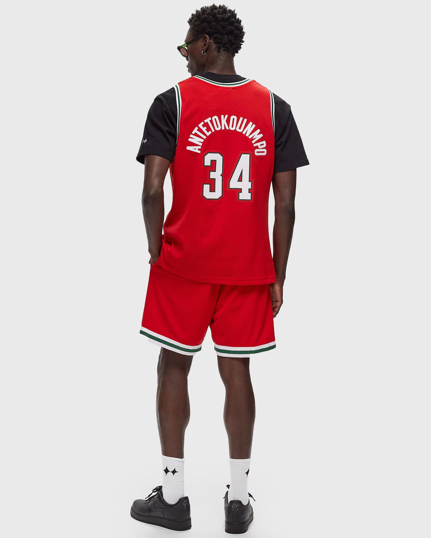 Dres Mitchell & Ness NBA Milwaukee Bucks Alternate 2014 GIANNIS ANTEOKOUNMPO #34 Jersey Červená | JY8726-MBURED1, 1