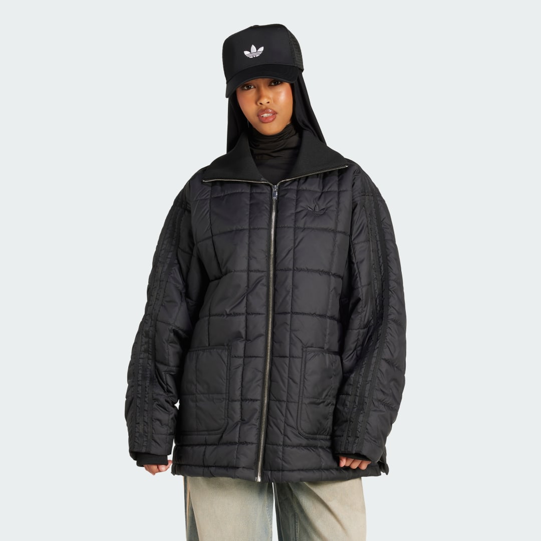 Bunda adidas Performance Essentials Quilted Jacket Čierna | JX8825, 0