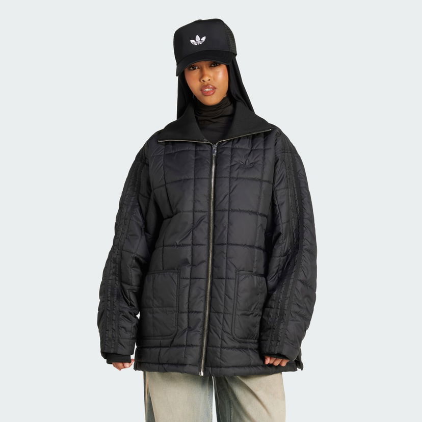 Bunda adidas Performance Essentials Quilted Jacket Čierna | JX8825