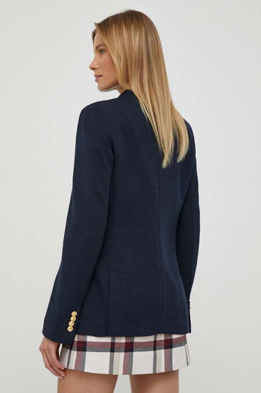 Bunda Polo by Ralph Lauren Double-Breasted Wool-Blend Blazer Navy | 211910134, 2