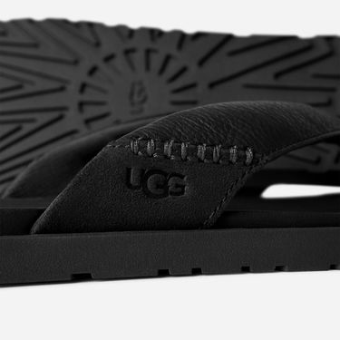 Tenisky a topánky UGG Seaside II Leather Flip-Flops Čierna | 1166610-BLK, 4