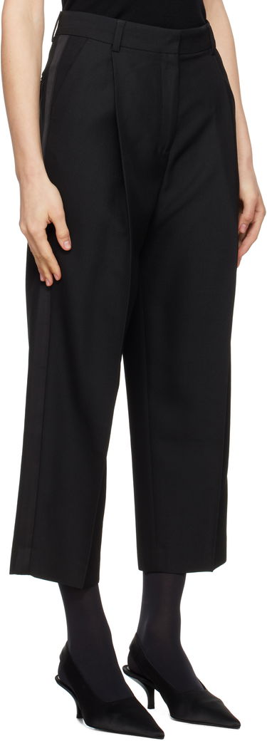 Nohavice TOTEME TOTEME Pleated Straight Trousers Čierna | 251-WRB0254-FB0026, 1