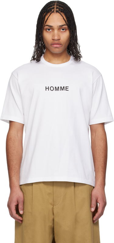 Tričko Comme des Garçons Homme Logo T-Shirt Biela | HO-T103-051, 0