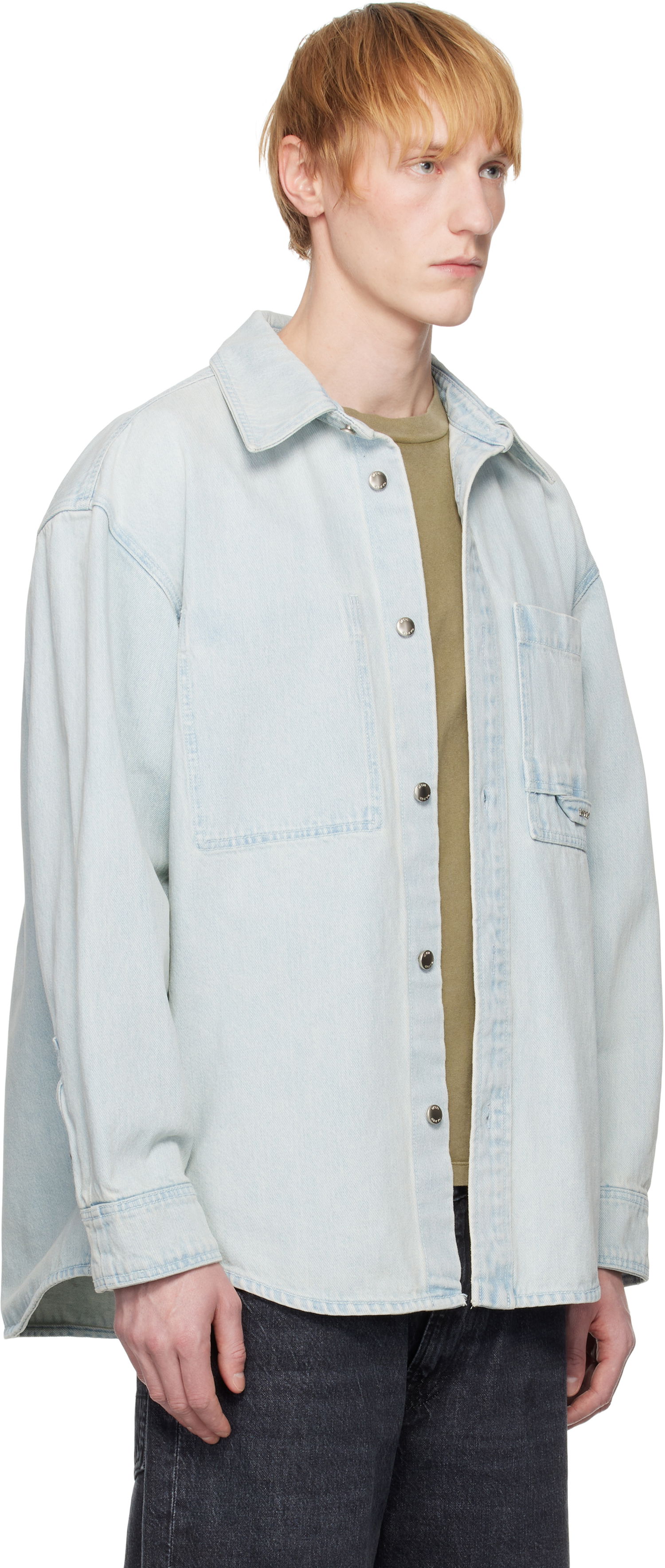 Košeľa WOOYOUNGMI WOOYOUNGMI Denim Shirt Modrá | W251SH16, 1