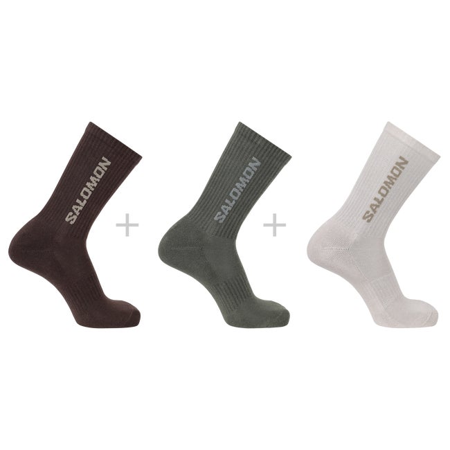 Ponožky Salomon Crew Socks, 3-Pack Zelené | LC2628400, 0