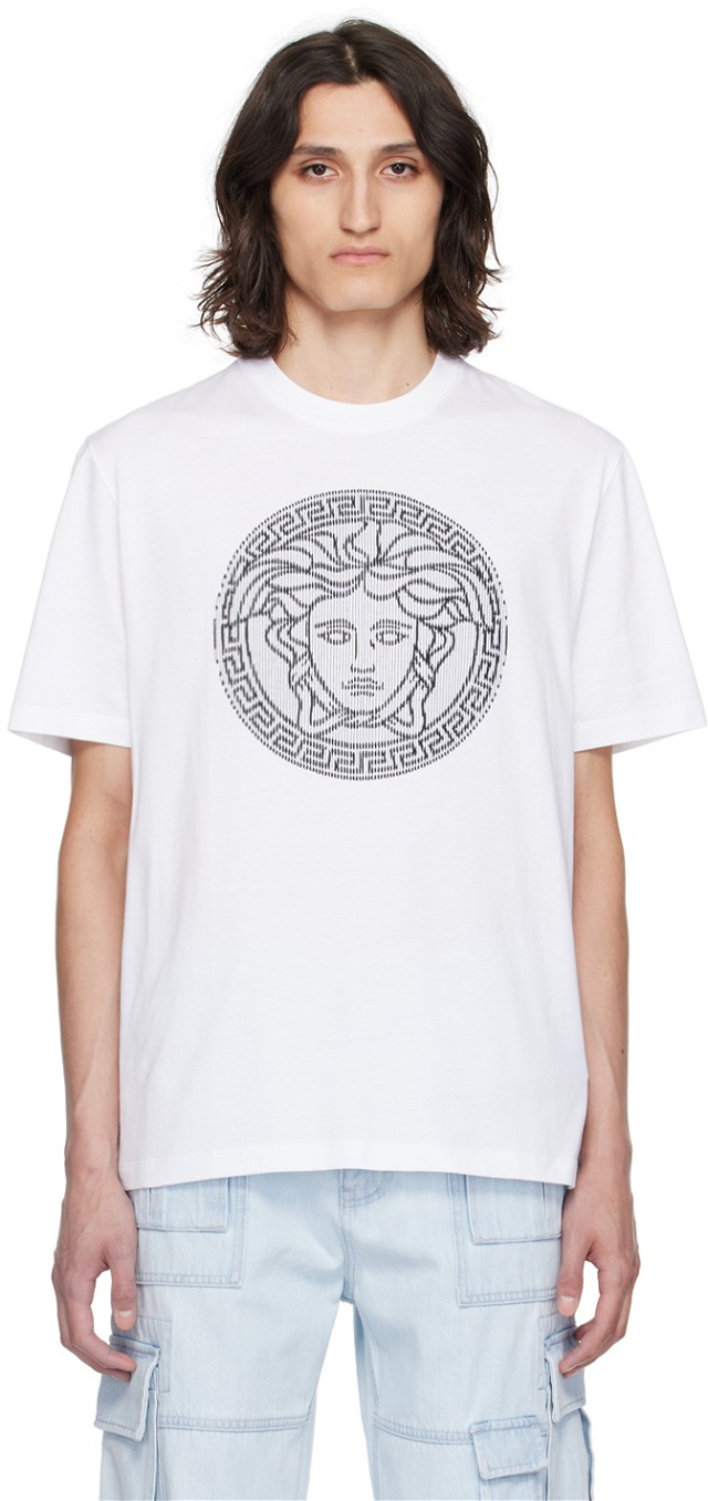 White Medusa Sliced T-Shirt