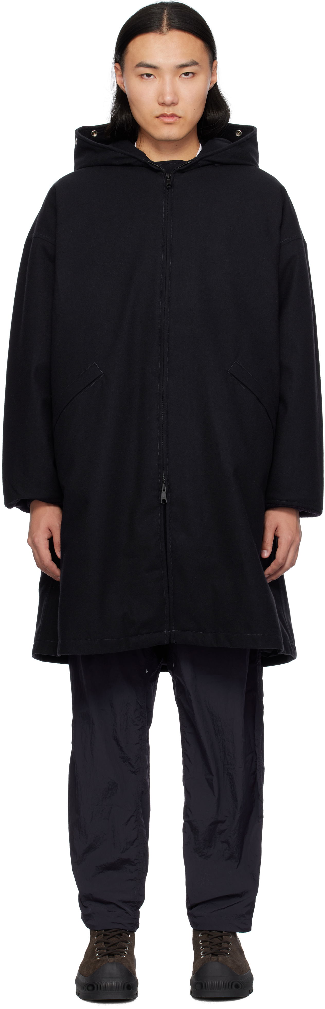Parka NANAMICA Wool GORE-TEX Down Coat Čierna | SUBF351U, 0