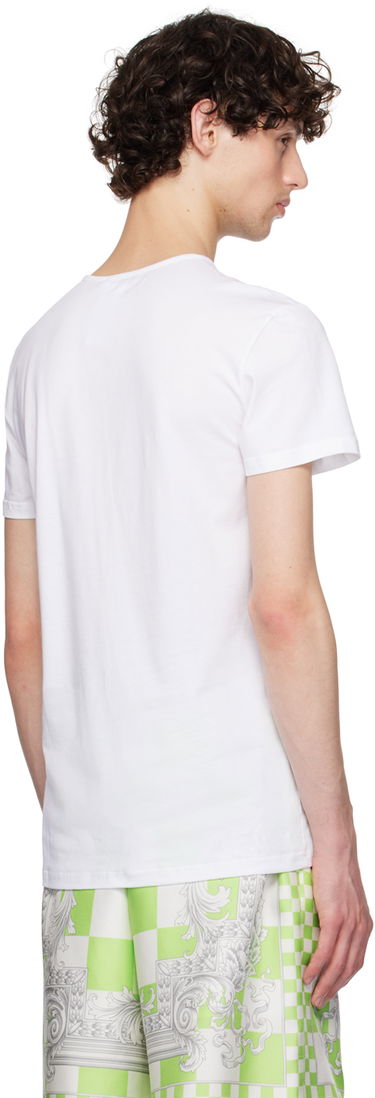 Tričko Versace Men's Medusa Lounge Tee Optical White Biela | AUU01005-1A10011-A1001, 3
