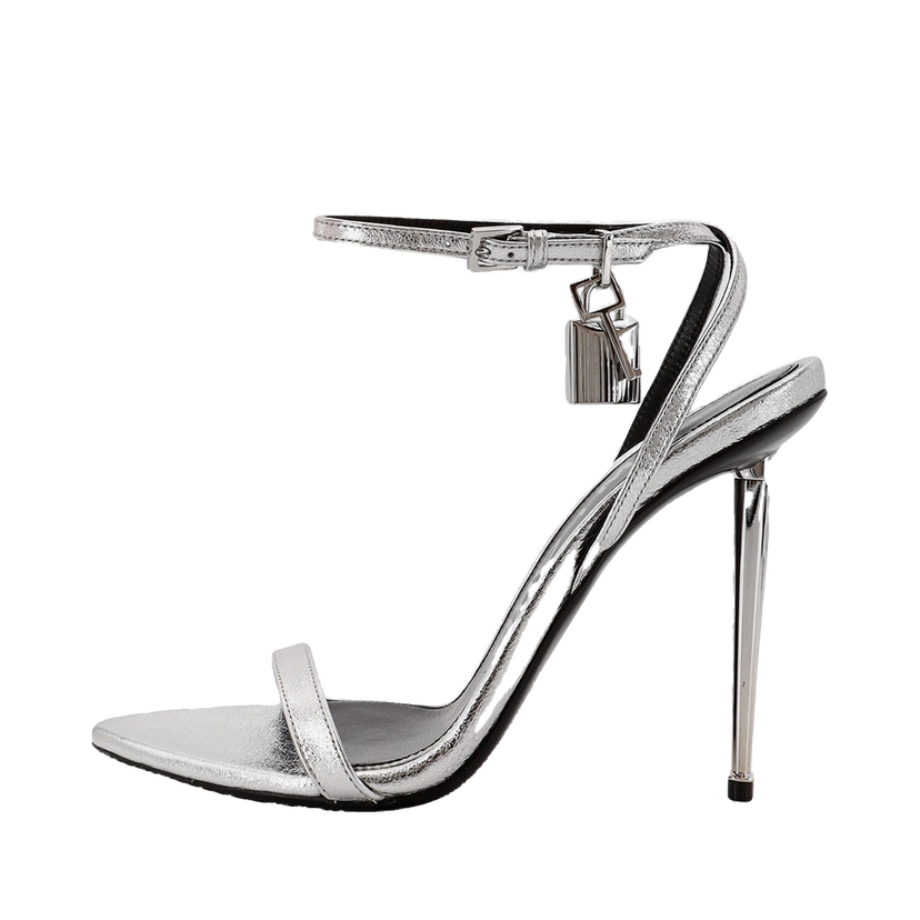 Tenisky a topánky Tom Ford Metallic Leather Padlock Stiletto Sandals Metalická | W2272LSP014S1G004
