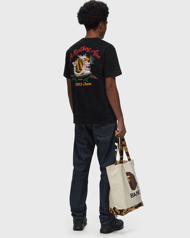 Tričko BAPE Embroidery Style Souvenir Logo T-Shirt Čierna | 001TEK801025M-BLK, 1