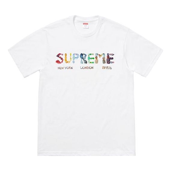 Tričko Supreme Alphabet Logo Short Sleeve T-Shirt Biela | SUP-SS18-479