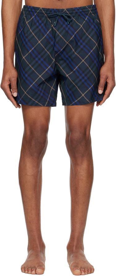 Plavky Burberry Burberry Check Swim Shorts Modrá | 8108429, 0