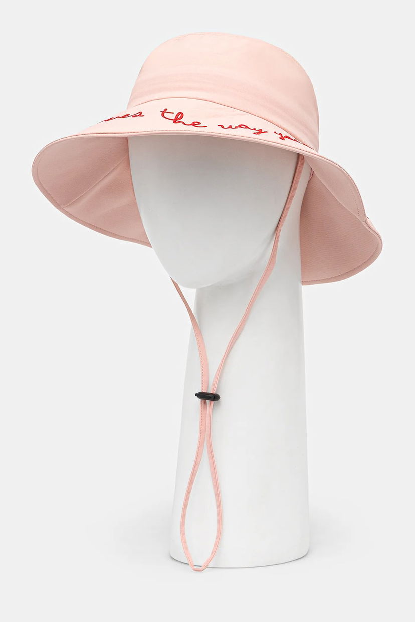 Klobúk Fiorucci Fiorucci Embroidered Bucket Hat Ružová | U01FPAHA136NY01PN02