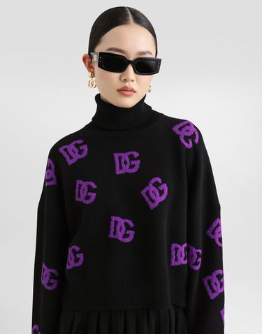 Sveter Dolce & Gabbana Dolce & Gabbana Wool DG Monogram Turtleneck Pullover Rôznofarebný | FXW04TJCVYXN9867, 3