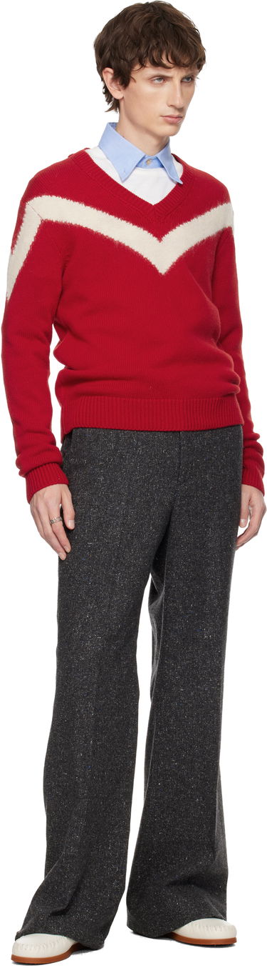 Sveter Valentino Wool VLogo Bow Sweater Červená | 7V0KC35QB5G, 3