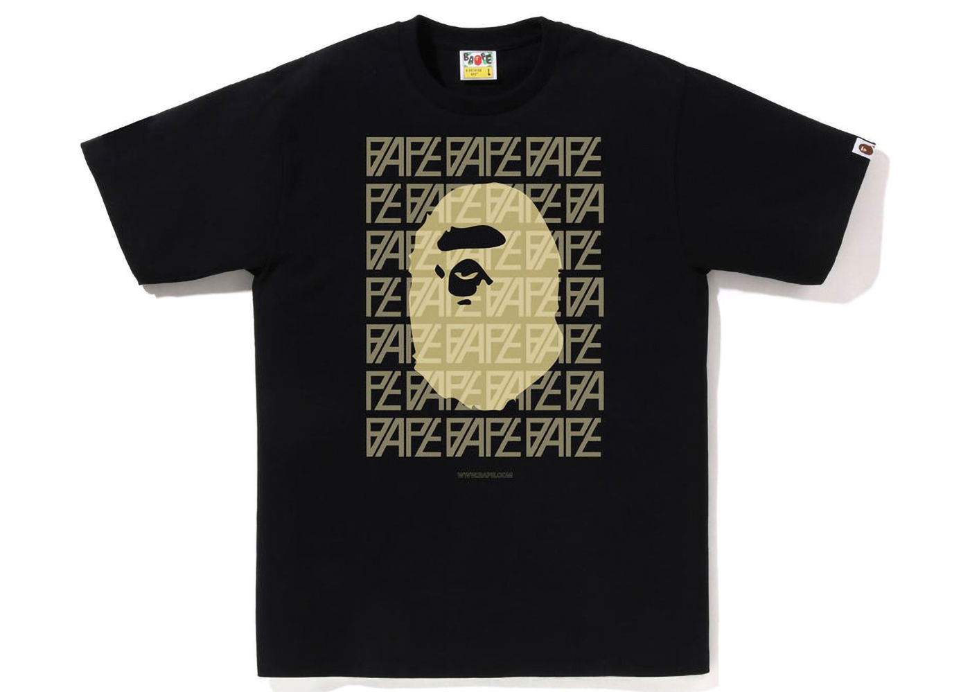 Tričko BAPE Logo Monogram Tee Čierna | 1J30-110-050, 0