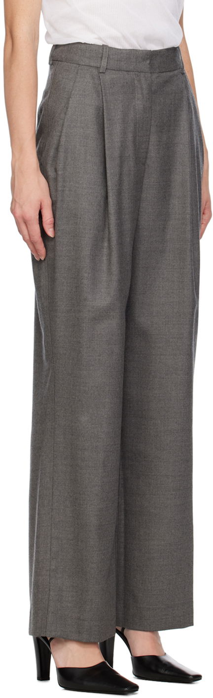 Nohavice Loulou de Saison Loulou de Saison Solo Trousers Šedá | SOLO, 1