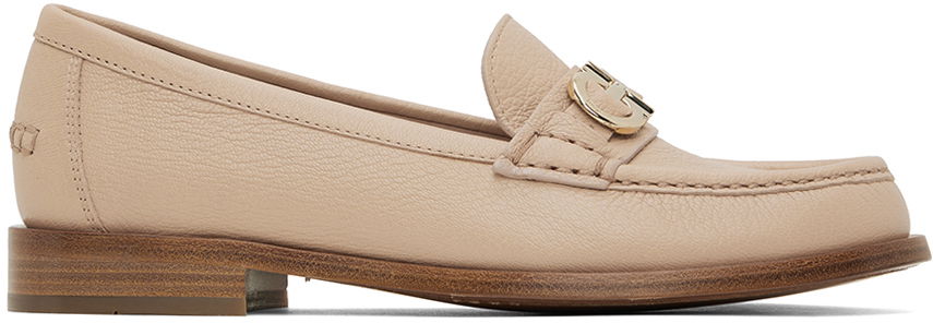 Starostlivosť o obuv FERRAGAMO Ferragamo Gancini Loafers Béžová | 01E566 758075, 0