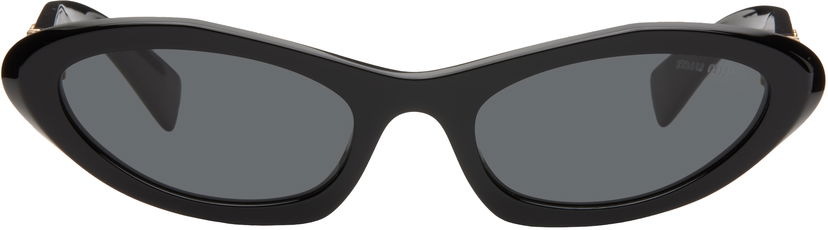 Slnečné okuliare Miu Miu Miu Miu Pointed Cat Eye Acetate Sunglasses Čierna | 0MU 09YS 8056597886314