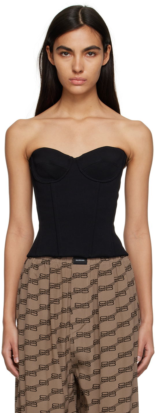 Tielko Balenciaga Bustier Tube Čierna | 725065 TNV03, 0