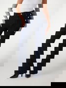 Faye High-Waisted Button Detail Wide-Leg Chino Pants