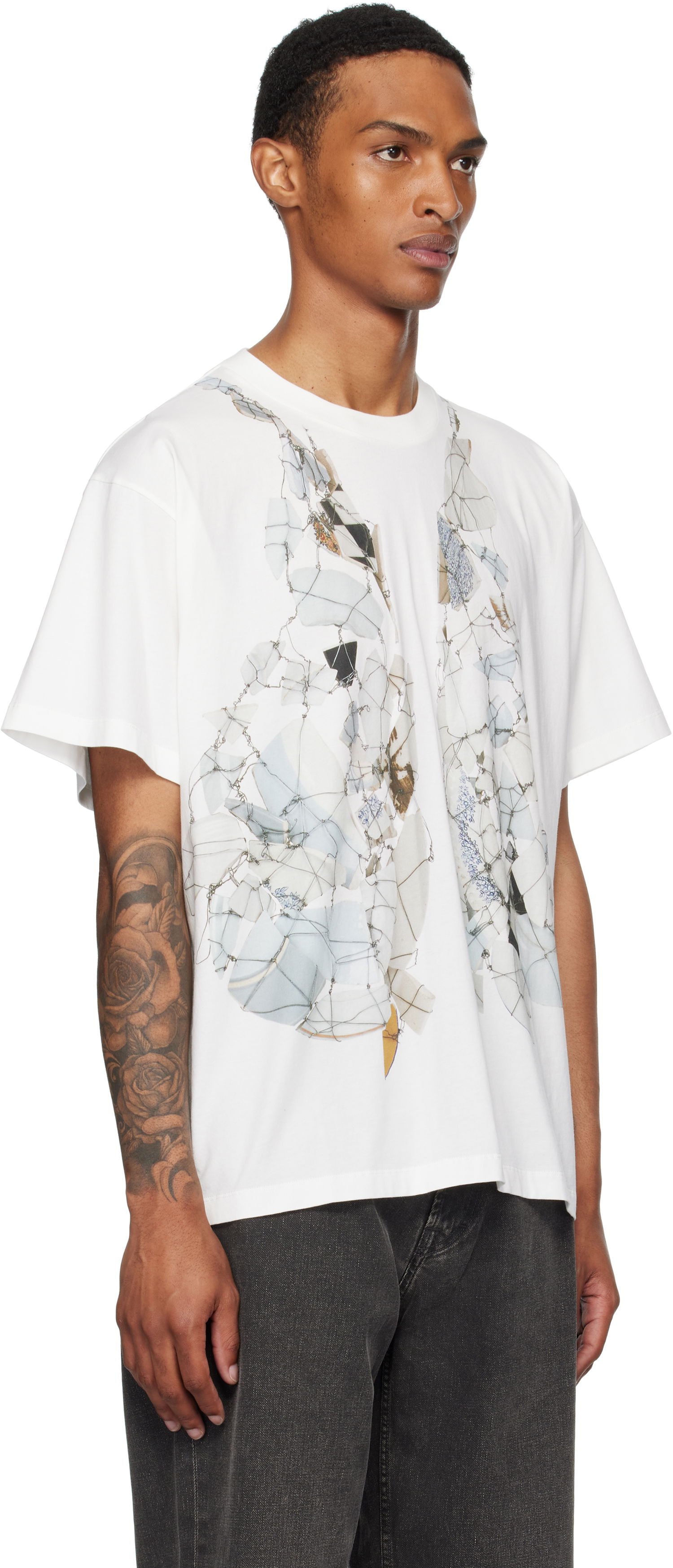 Tričko Maison Margiela MM6 Maison Margiela Printed T-Shirt Biela | SH0GC0056 S24312, 1