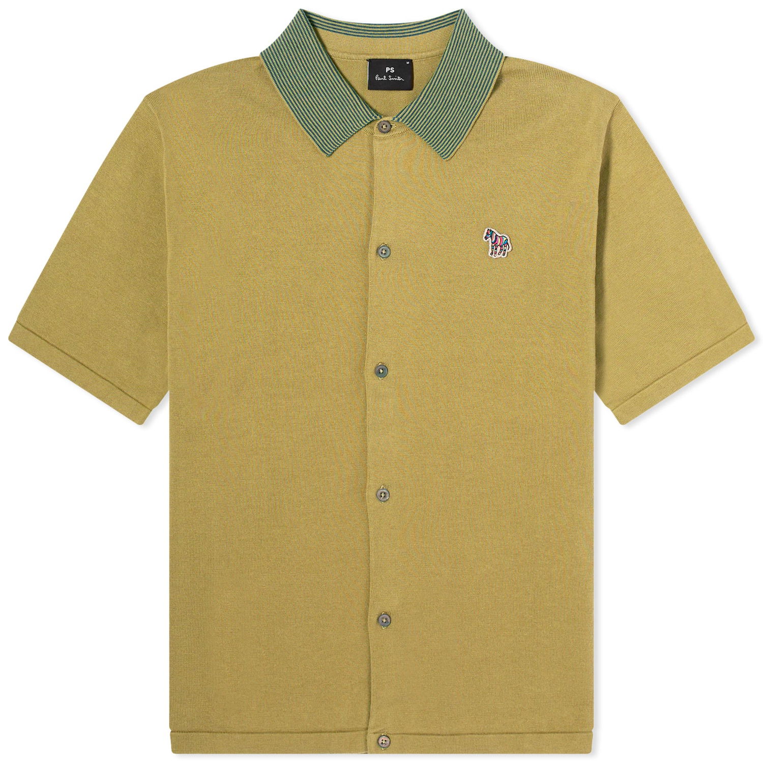 Polo tričko Paul Smith Paul Smith Knitted Short Sleeve Polo Shirt Zelené | M2R-592YZ-M22068-35, 0