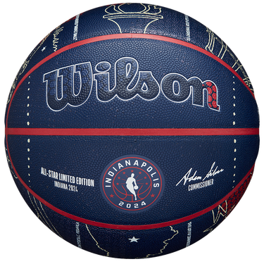 Športový doplnok Wilson Tennis 2024 NBA All-Star Collector Basketball Navy | wz2015601xb, 0