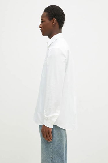 Košeľa JW Anderson JW Anderson Classic Fit Logo Pocket Shirt, Relaxed, Classic Collar Biela | SH0328.PG1140.001, 1