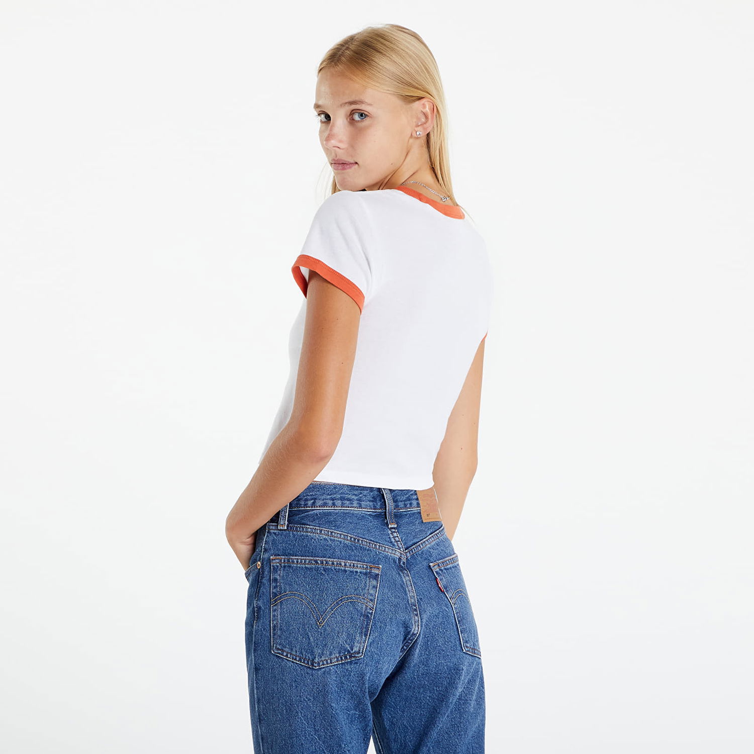 Tričko Levi's Graphic Ringer Mini Tee Biela | A3523-0004, 1